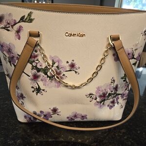 Calvin Klein floral purse